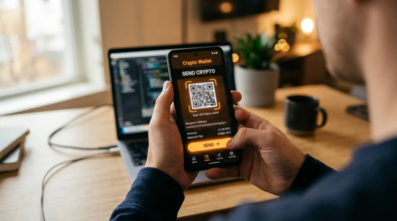Διαδικασία κατάθεσης bitcoin σε στοιχηματική πλατφόρμα μέσω κρυπτο-πορτοφολιού