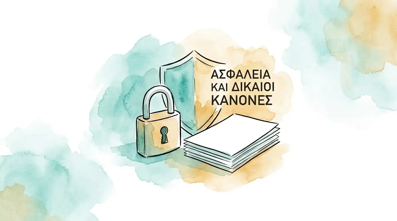 Λουκέτο ασπίδα και έγγραφα συμβολίζουν κανόνες ασφάλειας CHEXX